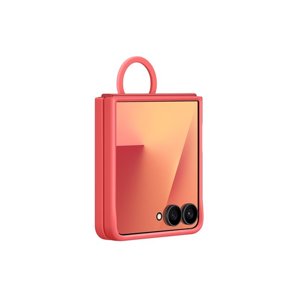 Samsung Flip7 Ring Case Silicone Black