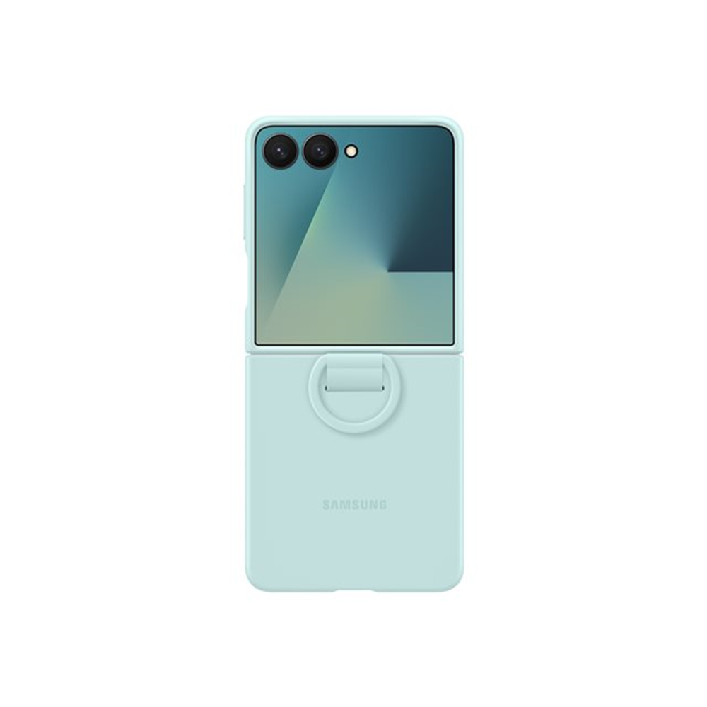 Samsung Flip7 Ring Case Silicone Mint