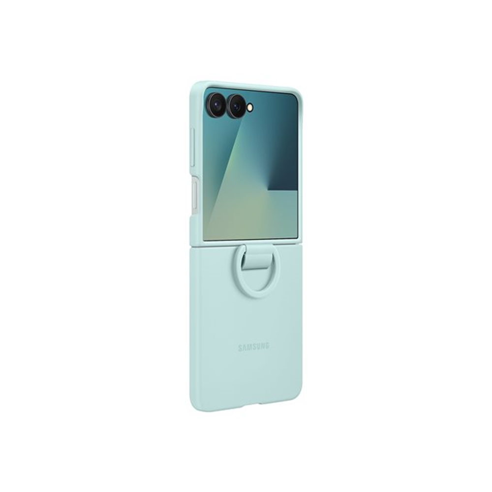 Samsung Flip7 Ring Case Silicone Mint