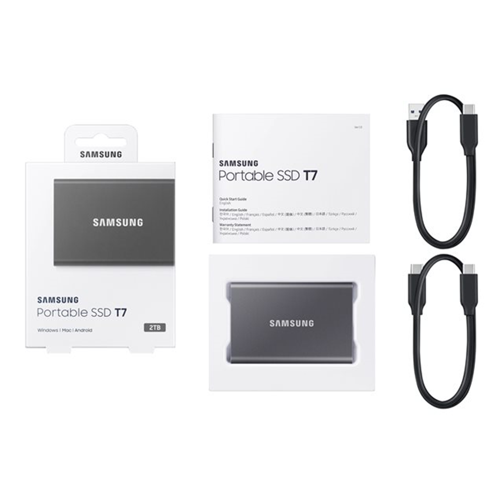 Samsung T7 2TB Externe SSD grijs