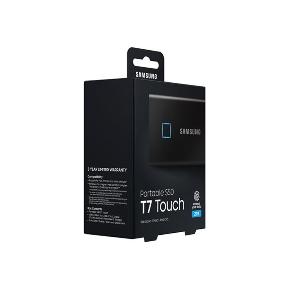 Samsung T7 Touch 2TB Externe SSD zwart