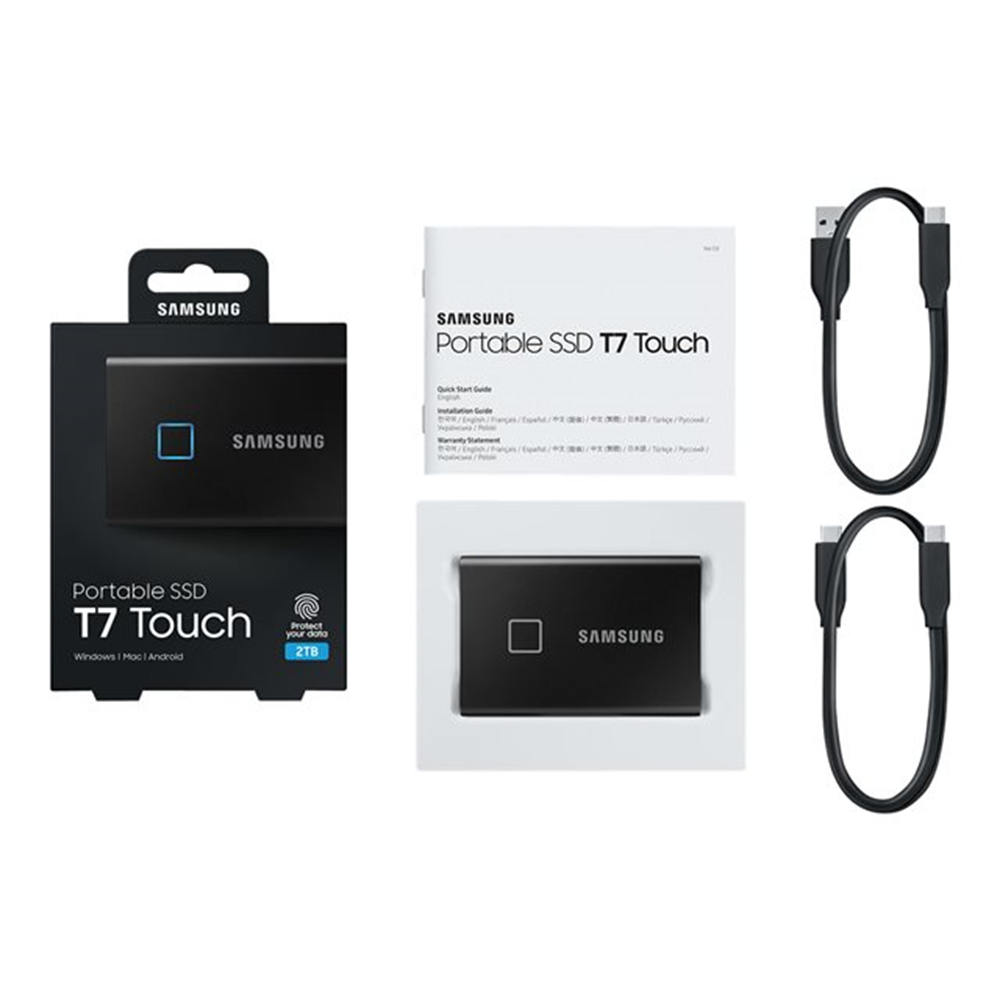 Samsung T7 Touch 2TB Externe SSD zwart