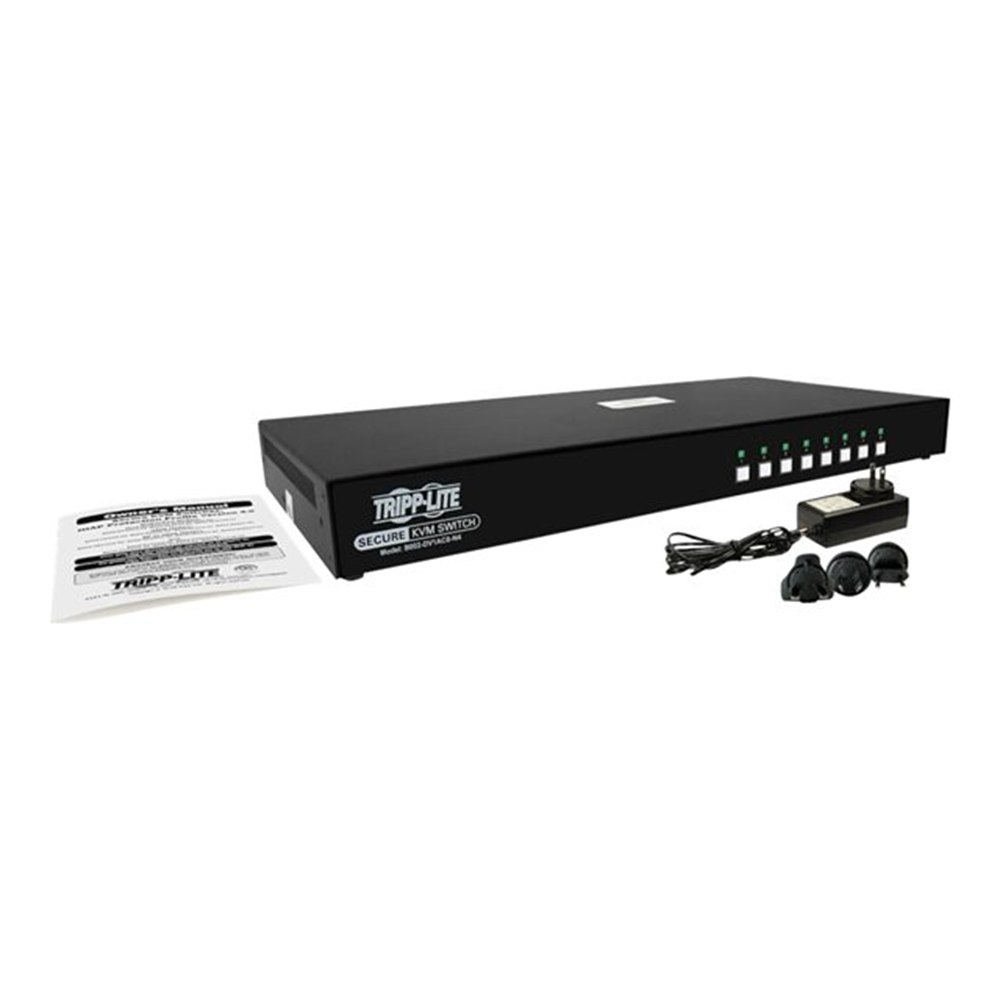 Secure KVM Switch 8-Port DVI + Audio NIAP PP3.0 Certified w/ CAC