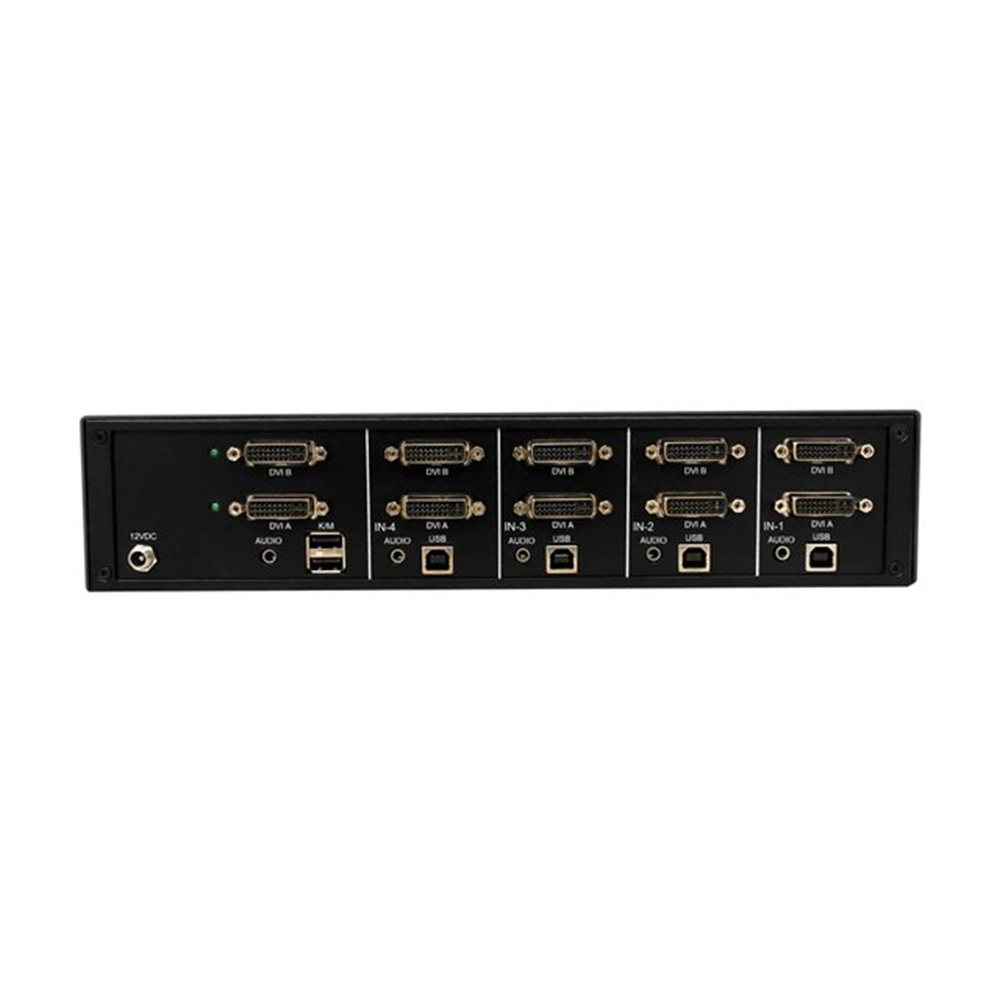 SECURE KVM SWITCH DUAL MONITOR DVI TO DVI - 4-PORT NIAP PP3.0
