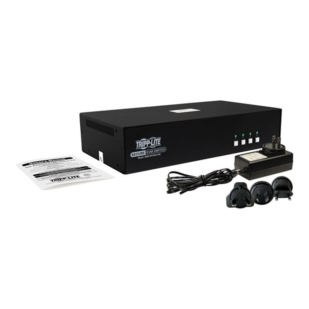 Secure NIAP KVM Switch DP-to-DP 4-Port 4K Audio