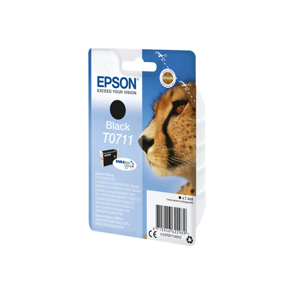 Singlepack Black T0711 DURABrite Ultra Ink