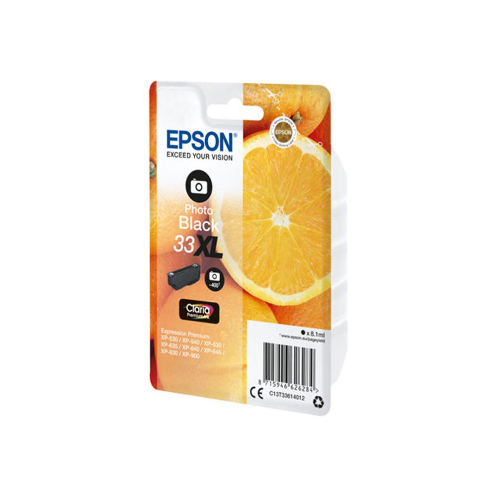 Singlepack Photo Black 33XL Claria Premium Ink
