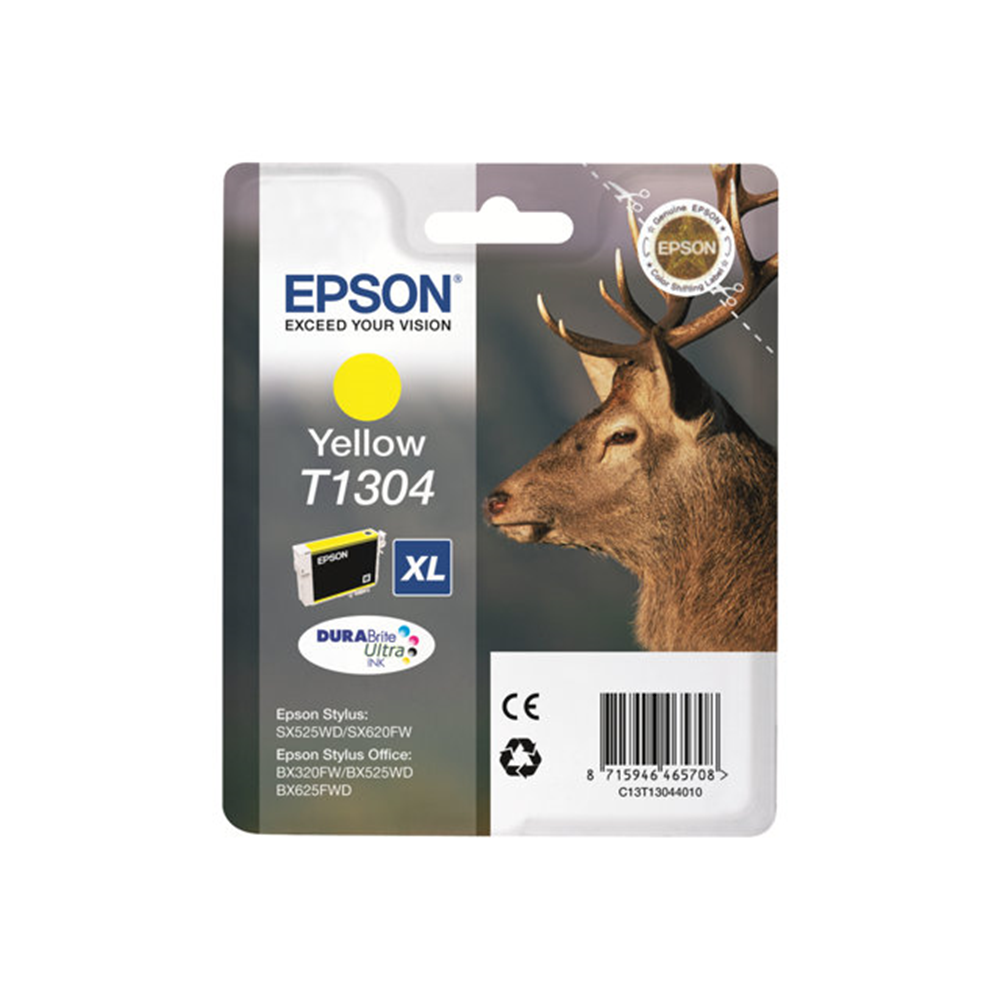 Singlepack Yellow T1304 DURABrite UltraInk