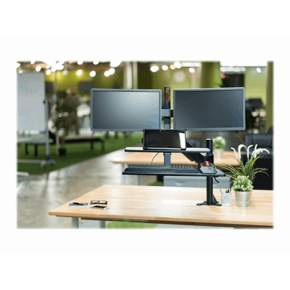 Sit Stand Workstation Dual Arm