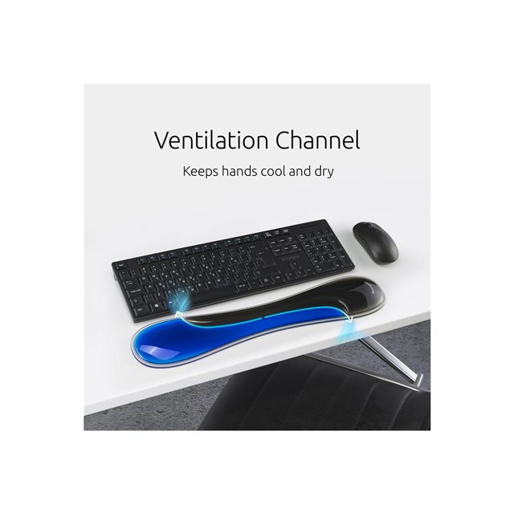 Slim Duo Gel Keyboard Wrist Rest - Blue