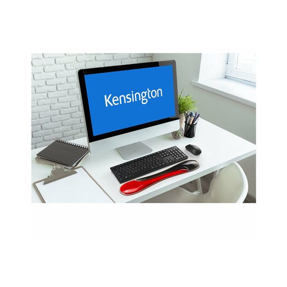 Slim Duo Gel Keyboard Wrist Rest - Red