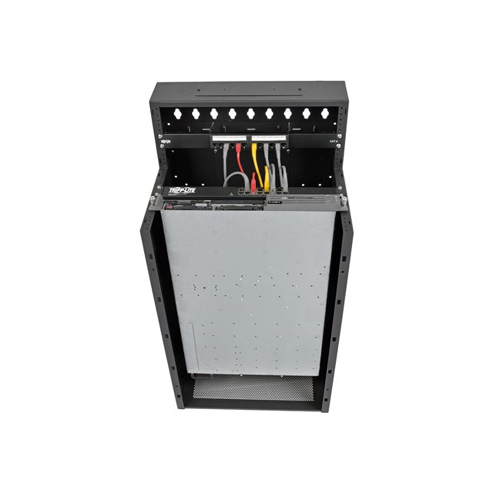 SmartRack 12U Low-Profile Vertical-Mount Wall-Mount Small Server Rack Enclosure
