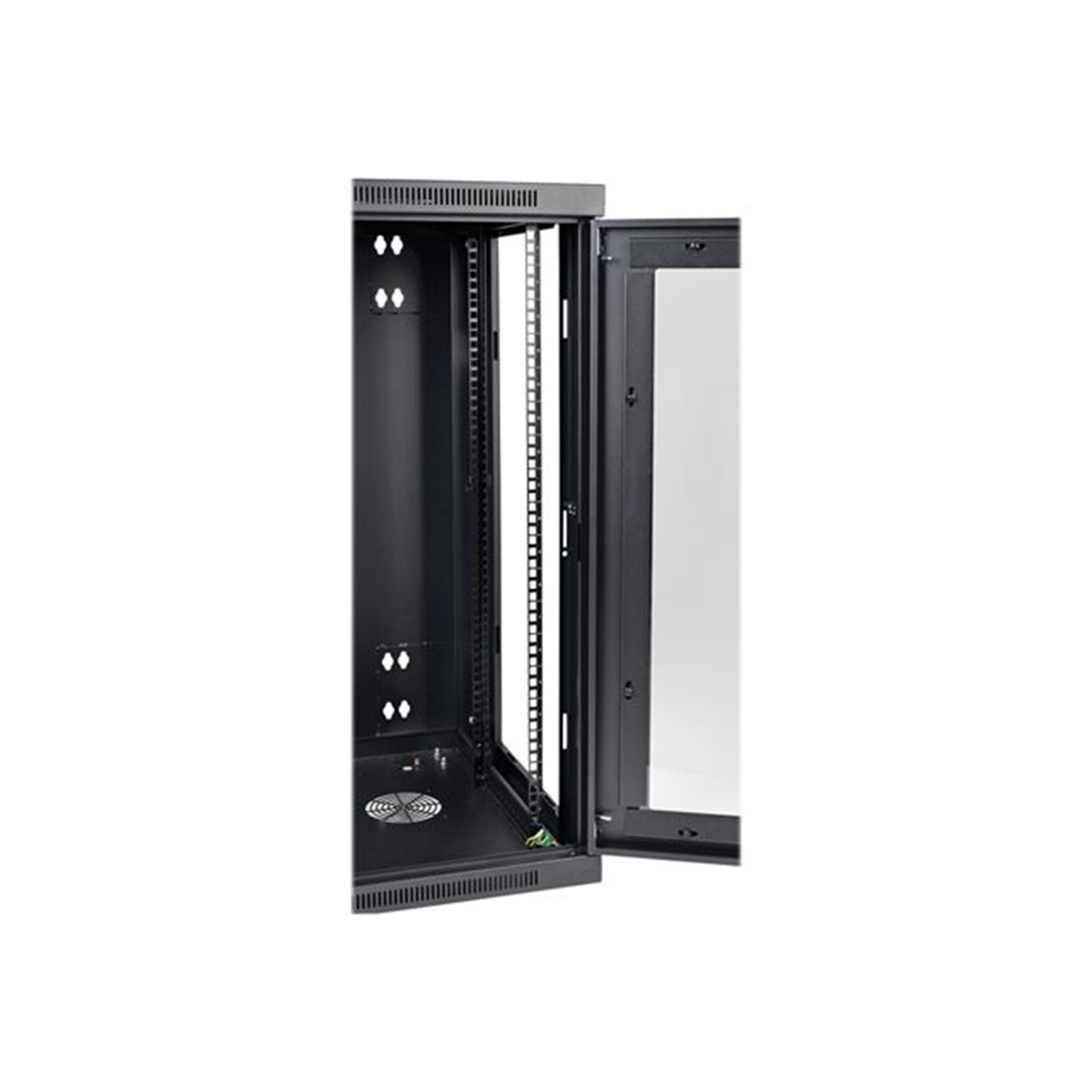 SmartRack 18U Low-Profile Switch-Depth Wall-Mount Half-Height Rack Enclosure Clear Acrylic Window Hinged Back SmartRack 18U Low-Profile Switch-Depth Wall-Mount Half-Height Rack Enclosure Clear Acrylic Window Hinged Back