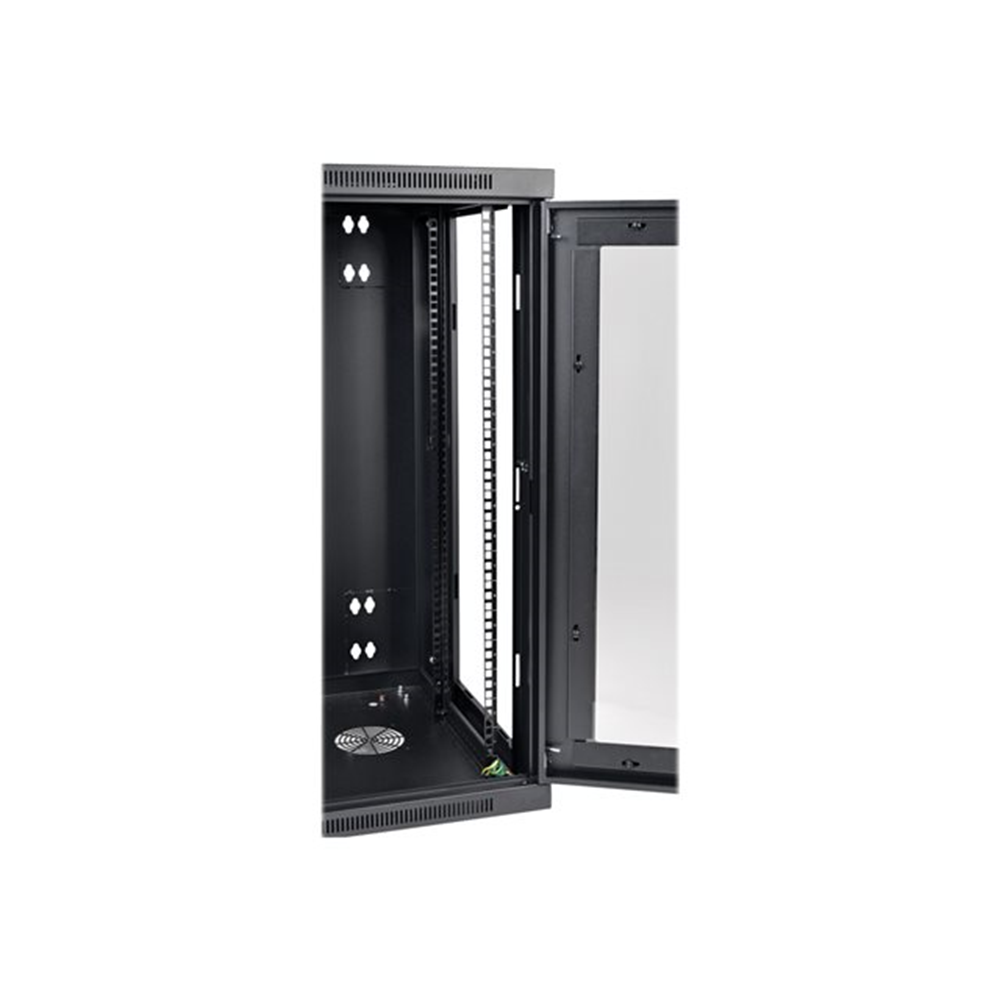 SmartRack 18U Low-Profile Switch-Depth Wall-Mount Half-Height Rack Enclosure Clear Acrylic Window Hinged Back SmartRack 18U Low-Profile Switch-Depth Wall-Mount Half-Height Rack Enclosure Clear Acrylic Window Hinged Back
