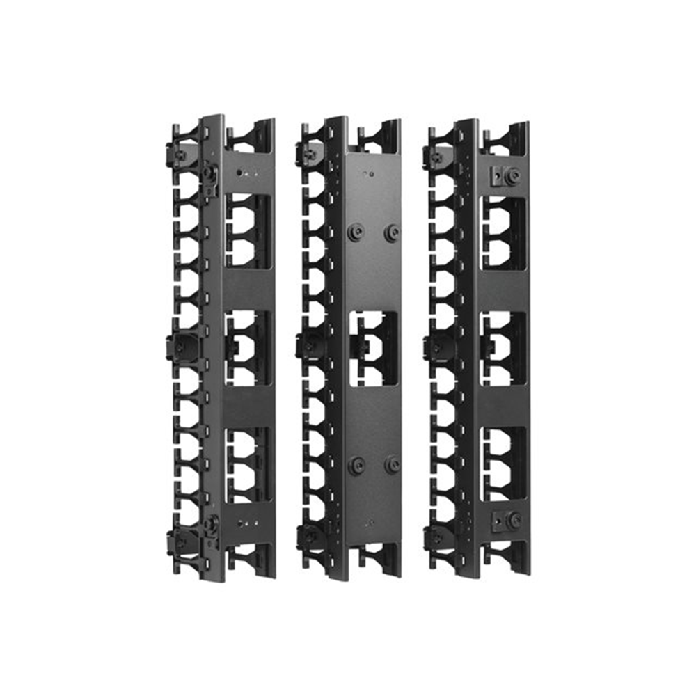 SmartRack 3-in. 7.62 cm Wide High Capacity Vertical Cable Manager Double fingerduct SmartRack 3-in. 7.62 cm Wide High Capacity Vertical Cable Manager Double fingerduct