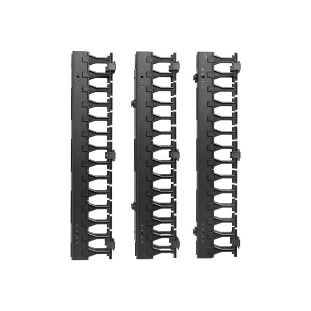SmartRack 3-in. 7.62 cm Wide High Capacity Vertical Cable Manager Double fingerduct SmartRack 3-in. 7.62 cm Wide High Capacity Vertical Cable Manager Double fingerduct