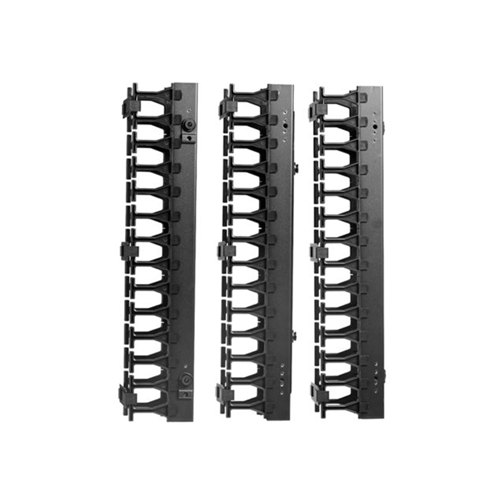 SmartRack 3-in. 7.62 cm Wide High Capacity Vertical Cable Manager Double fingerduct SmartRack 3-in. 7.62 cm Wide High Capacity Vertical Cable Manager Double fingerduct