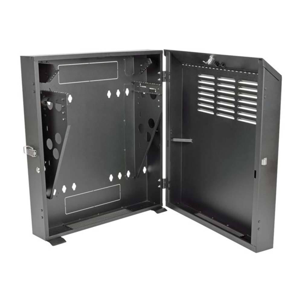 SmartRack 4U Low-Profile Vertical-MountSwitch-Depth Wall-Mount Rack Enclosure Cabinet