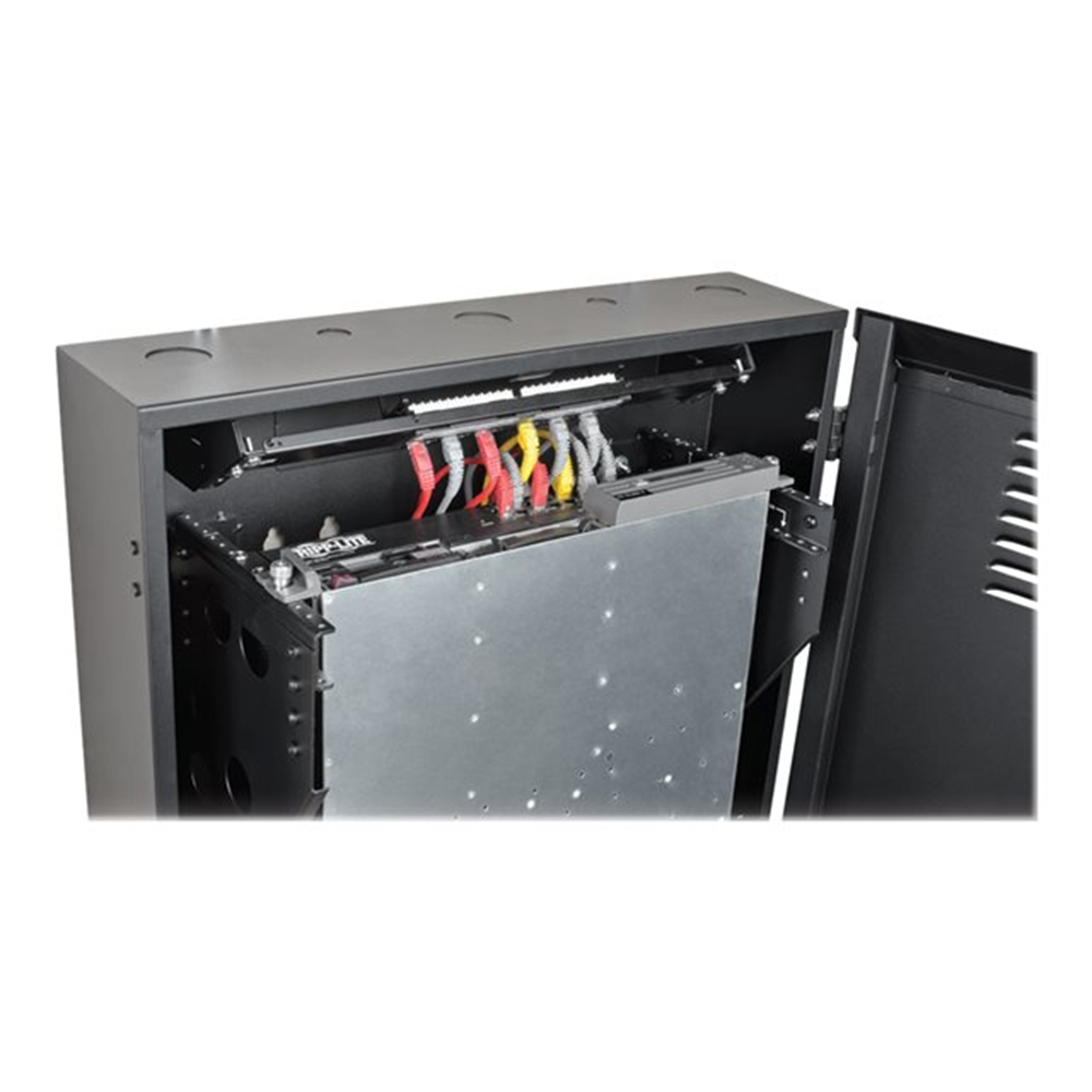 SmartRack 4U Low-Profile Vertical-MountSwitch-Depth Wall-Mount Rack Enclosure Cabinet