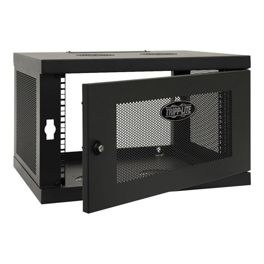 SmartRack 6U Low-Profile Switch-Depth Knock-Down Wall-Mount Mini Rack Enclosure