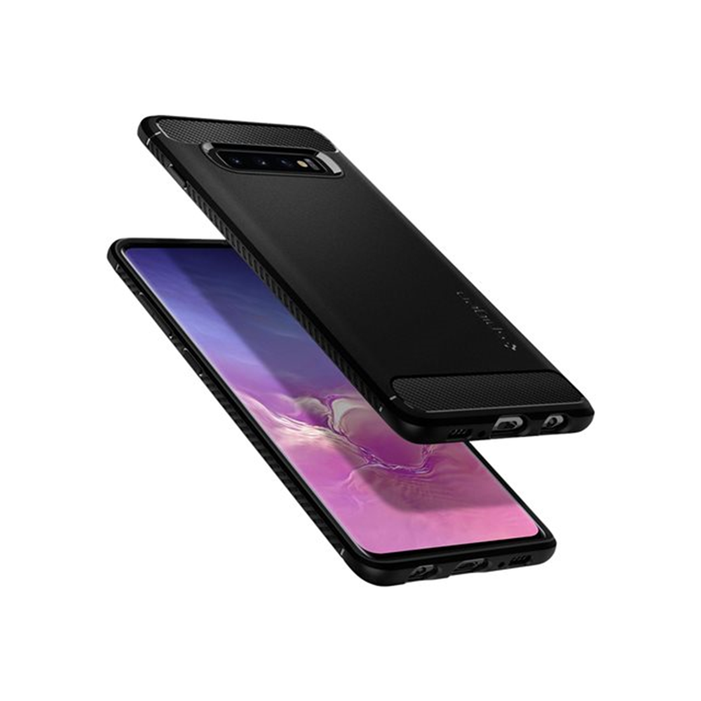 Spigen Galaxy S10 Rugged Armor Matte Bla