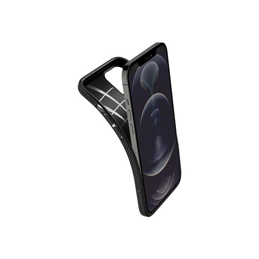 Spigen iPh 12 Pro Max Liquid Air Mat Bla