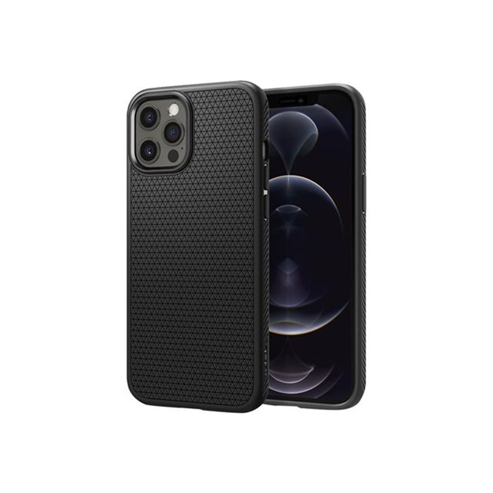 Spigen iPh 12 Pro Max Liquid Air Mat Bla