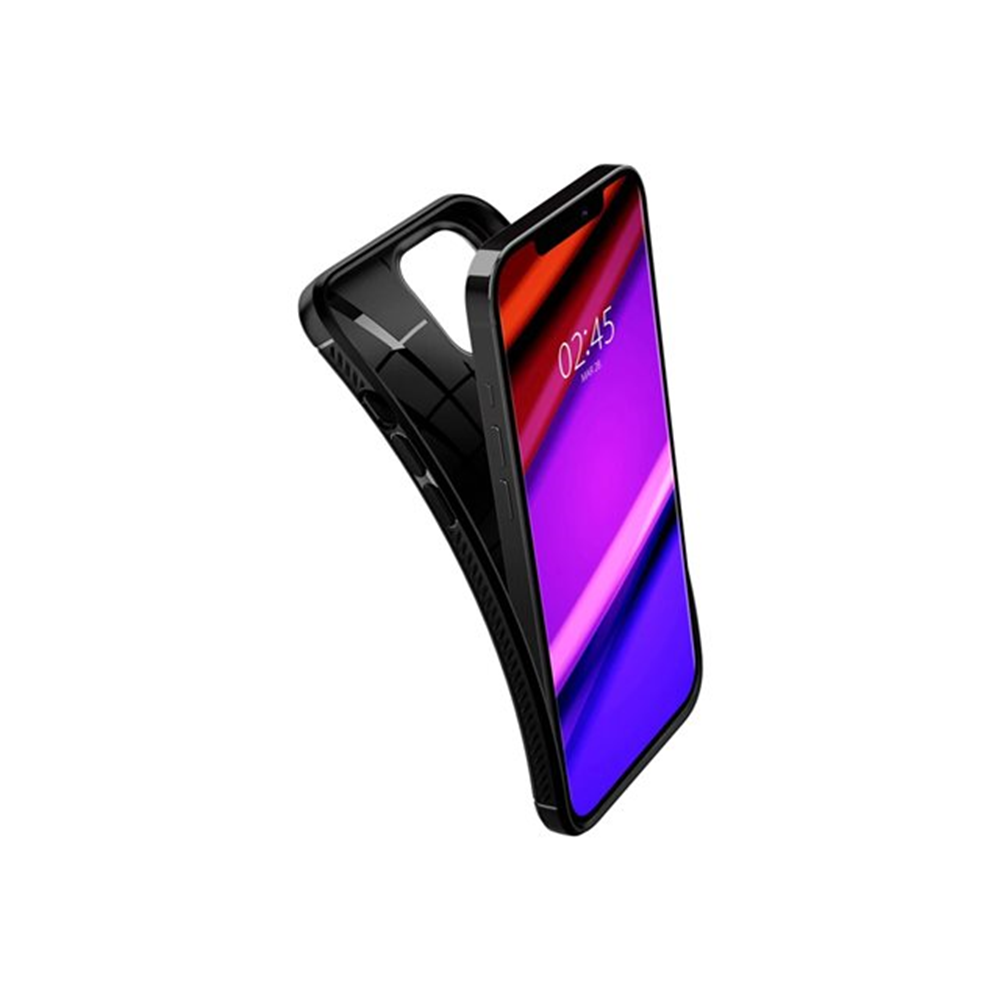 Spigen iPh 12(Pro) Rugg Arm MatBl Spigen iPh 12(Pro) Rugg Arm MatBl