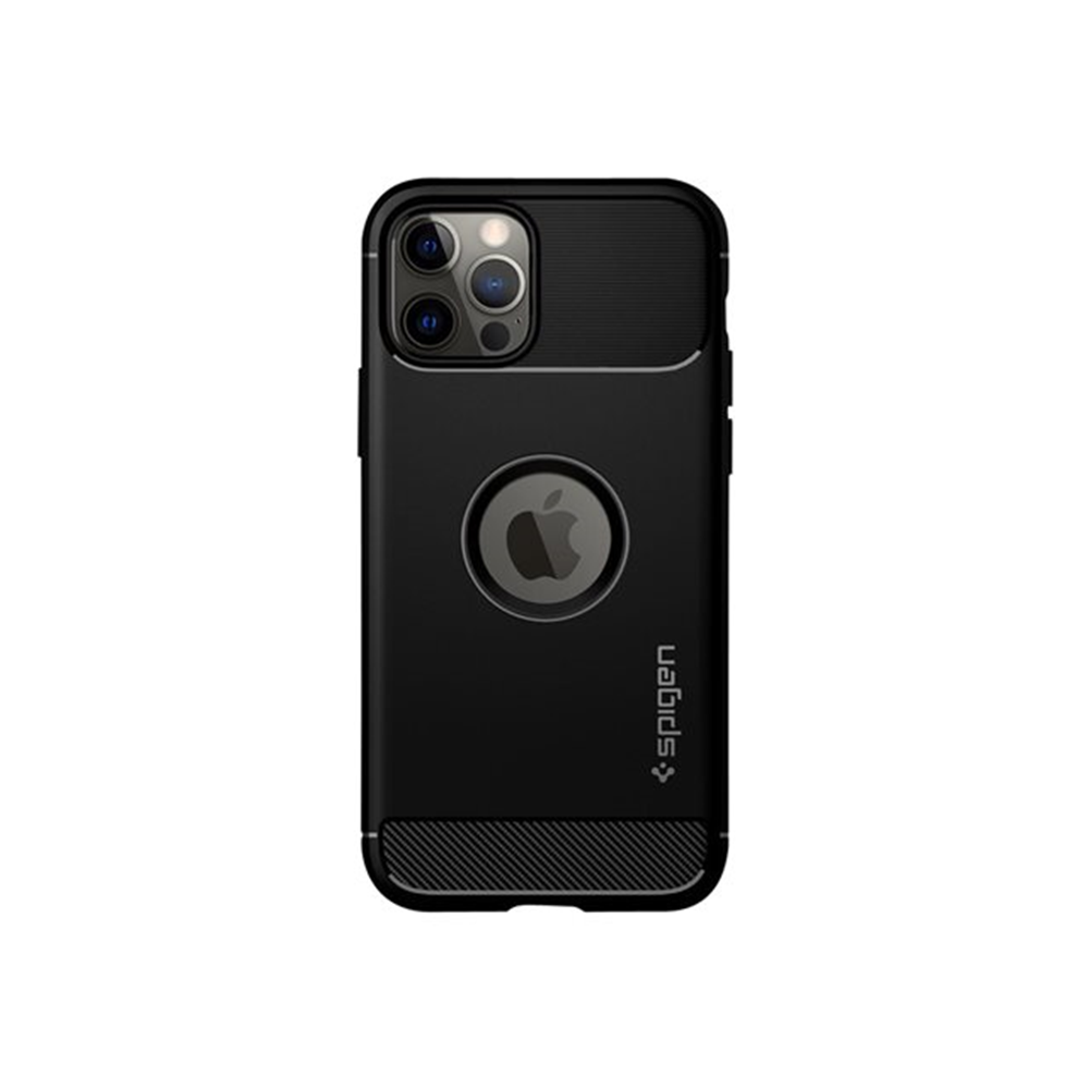 Spigen iPh 12(Pro) Rugg Arm MatBl Spigen iPh 12(Pro) Rugg Arm MatBl