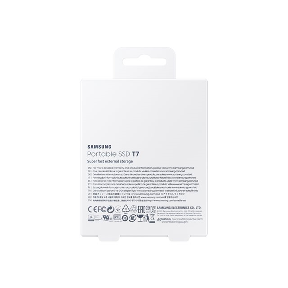 SSD Portable T7 1TB USB 3.2 Gen.2 Grijs(10Gbps)