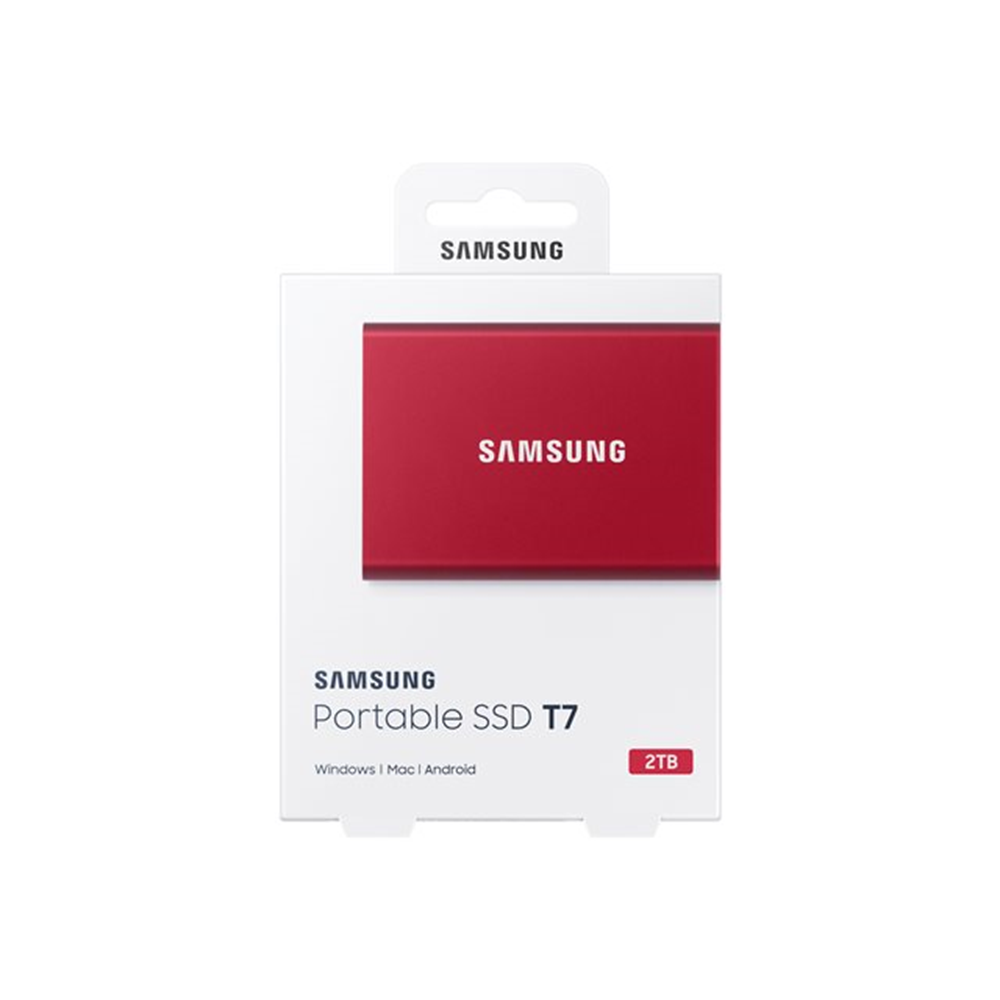 SSD Portable T7 2TB USB 3.2 Gen.2 Rood (10Gbps)