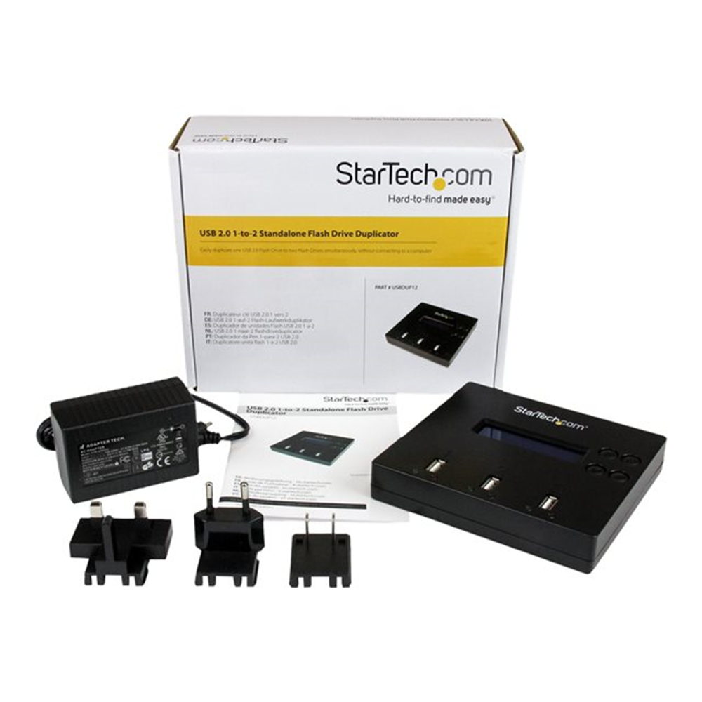 StarTech.com 1:2 standalone USB 2.0 flashdrive duplicator en -wisser