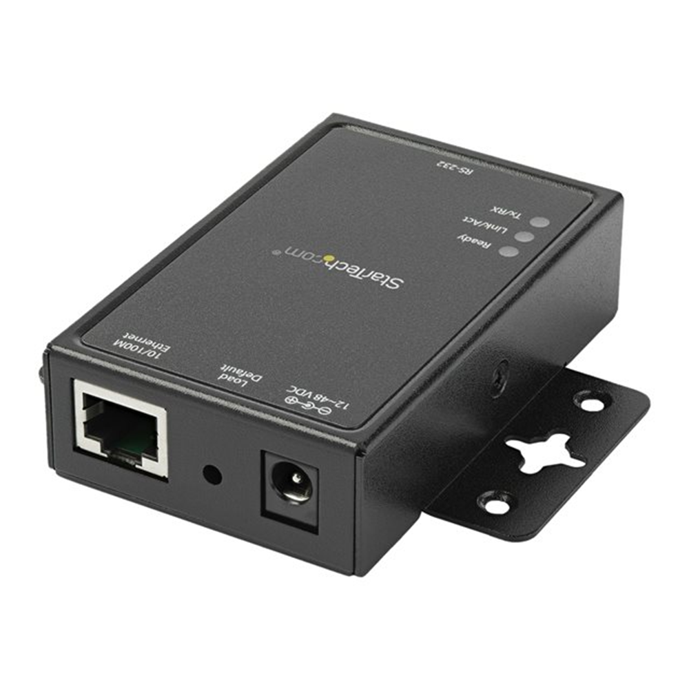 StarTech.com 1-poorts serieel-over-IP Ethernet apparaatserver - RS232 - DIN Rail en oppervlakte monteerbaar - aluminium