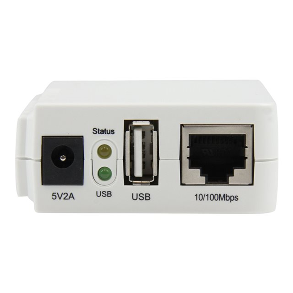 StarTech.com 1-poorts USB Wireless N netwerkprintserver met 10/100 Mbps Ethernet-poort  - 802.11 b/g/n
