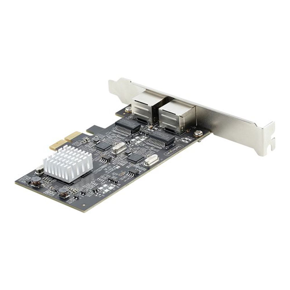 StarTech.com 2-Port 2.5Gbps NBASE-T PCIe Network Card, Intel I225-V, Dual-Port Computer Network Card, Multi-Gigabit NIC, PCI Express Server LAN Card, Desktop Ethernet Interface