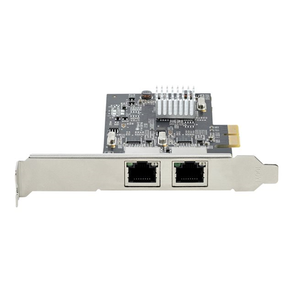 StarTech.com 2-Port 2.5Gbps NBASE-T PCIe Network Card, Intel I225-V, Dual-Port Computer Network Card, Multi-Gigabit NIC, PCI Express Server LAN Card, Desktop Ethernet Interface