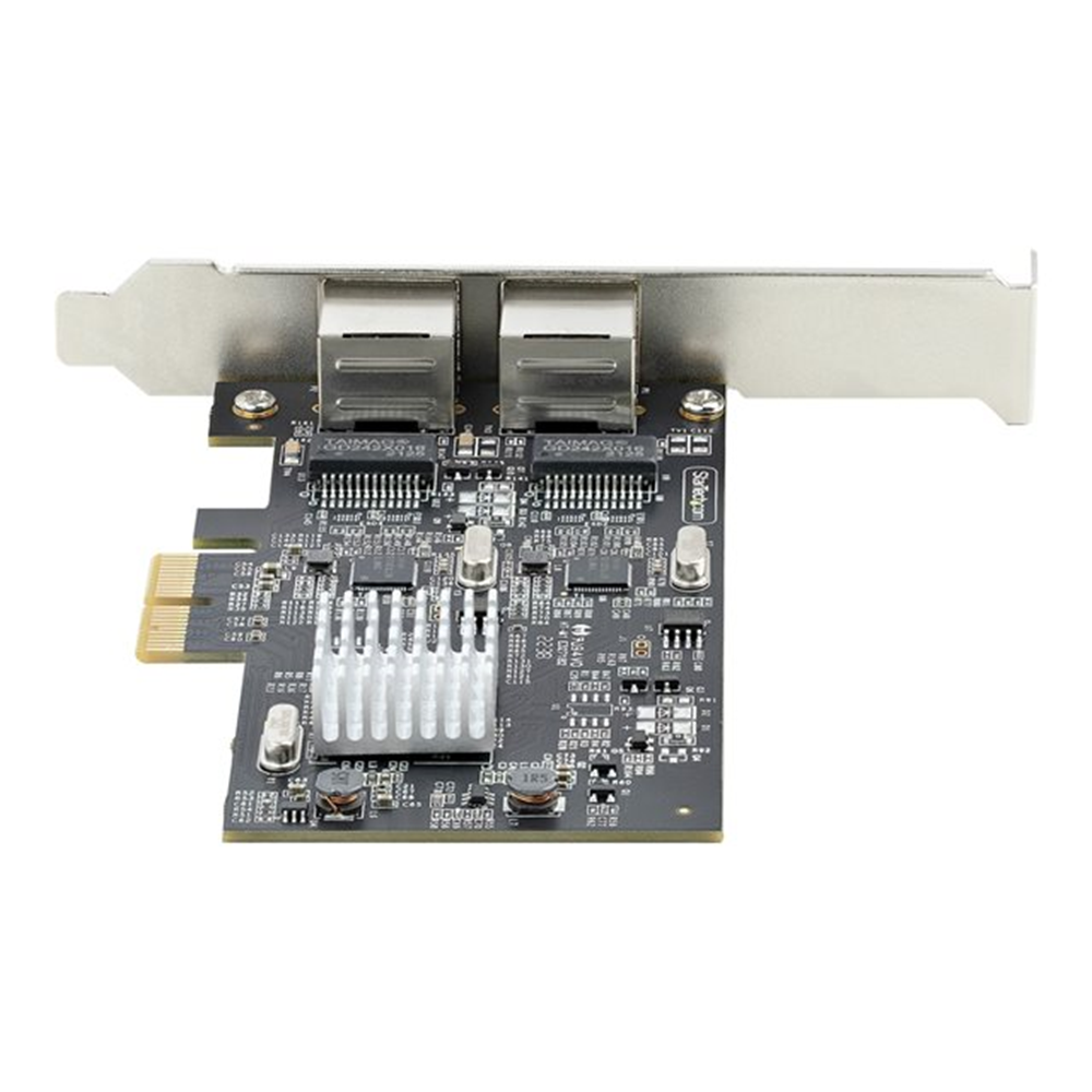 StarTech.com 2-Port 2.5Gbps NBASE-T PCIe Network Card, Intel I225-V, Dual-Port Computer Network Card, Multi-Gigabit NIC, PCI Express Server LAN Card, Desktop Ethernet Interface