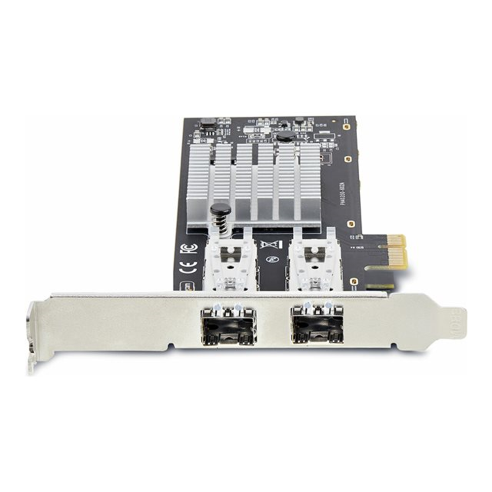 StarTech.com 2-Port GbE SFP Network Card, PCIe 2.0 x1, Intel I350-AM2 2x 1GbE Controller, 1000BASE Copper/Fiber Optic, Dual-Port Gigabit Ethernet NIC, Desktop/Server Backplanes - Windows and Linux Compatible (P021GI-NETWORK-CARD)
