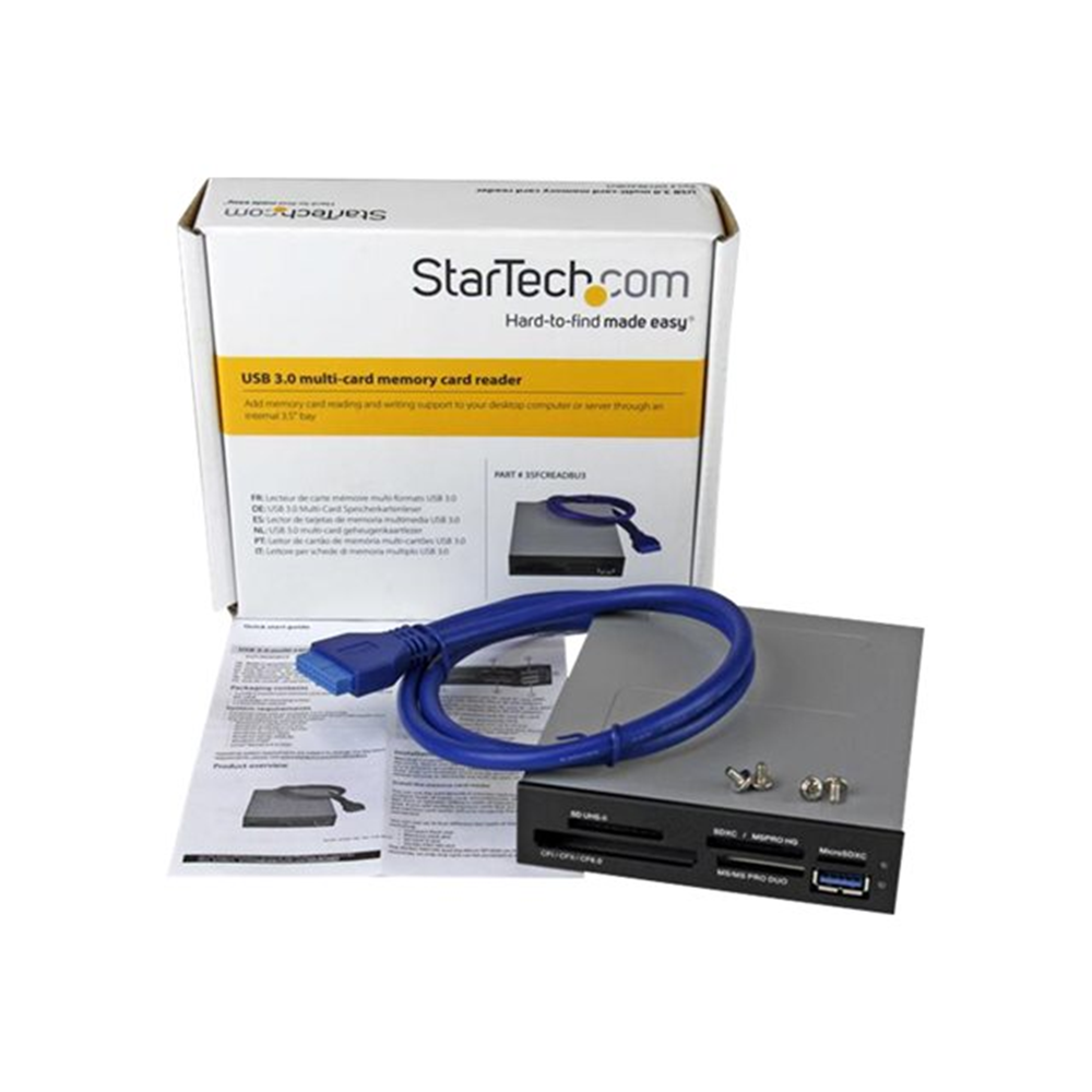 StarTech.com 3,5" Interne multi-kaartlezer met UHSII ondersteuning - USB 3.0 Memory Card Reader SD/Micro SD/MS/CF