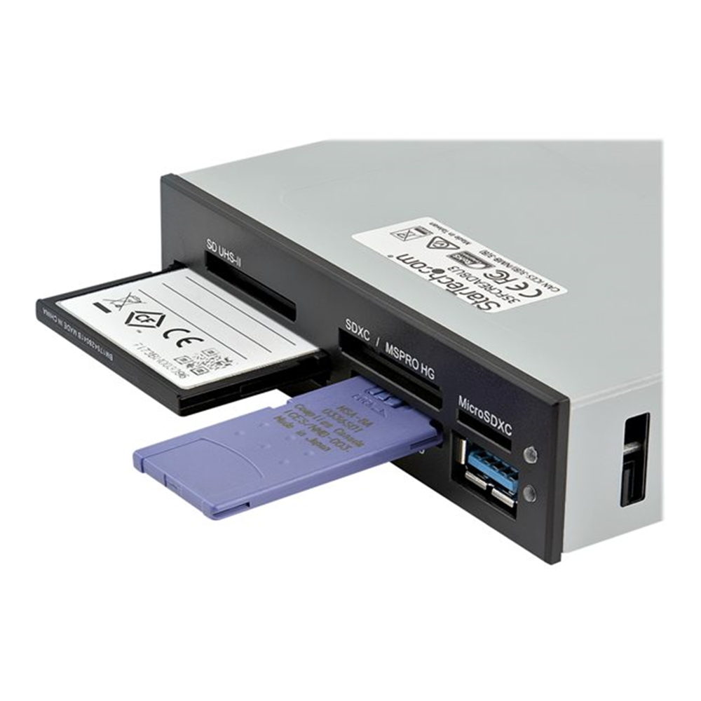 StarTech.com 3,5" Interne multi-kaartlezer met UHSII ondersteuning - USB 3.0 Memory Card Reader SD/Micro SD/MS/CF