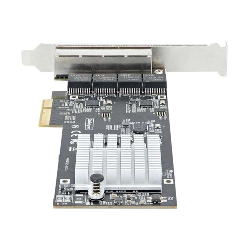 StarTech.com 4-Port 2.5Gbps NBASE-T PCIe Network Card, Intel I225-V Chip, Quad Port Computer Network Card, Multi-Gigabit NIC, PCI Express Server LAN Card, Desktop Ethernet Interface Card, PCI Express 2.0 (PR42GI-NETWORK-CARD)