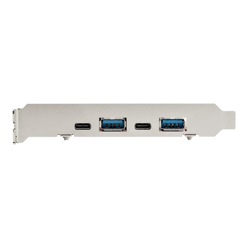 StarTech.com 4-Port USB PCIe Kaart - 10Gbps USB PCI Express Uitbreidingskaart met 2 Controllers - 2x USB-C & 2x USB-A ports (USB 3.2/3.1 Gen 2) - USB/USB-C PCI-e Kaart - Full Profile (PEXUSB312A2C2V) StarTech.com 4-Port USB PCIe Kaart - 10Gbps USB PCI Express Uitbreidingskaart met 2 Controllers - 2x USB-C & 2x USB-A ports (USB 3.2/3.1 Gen 2) - USB/USB-C PCI-e Kaart - Full Profile (PEXUSB312A2C2V)