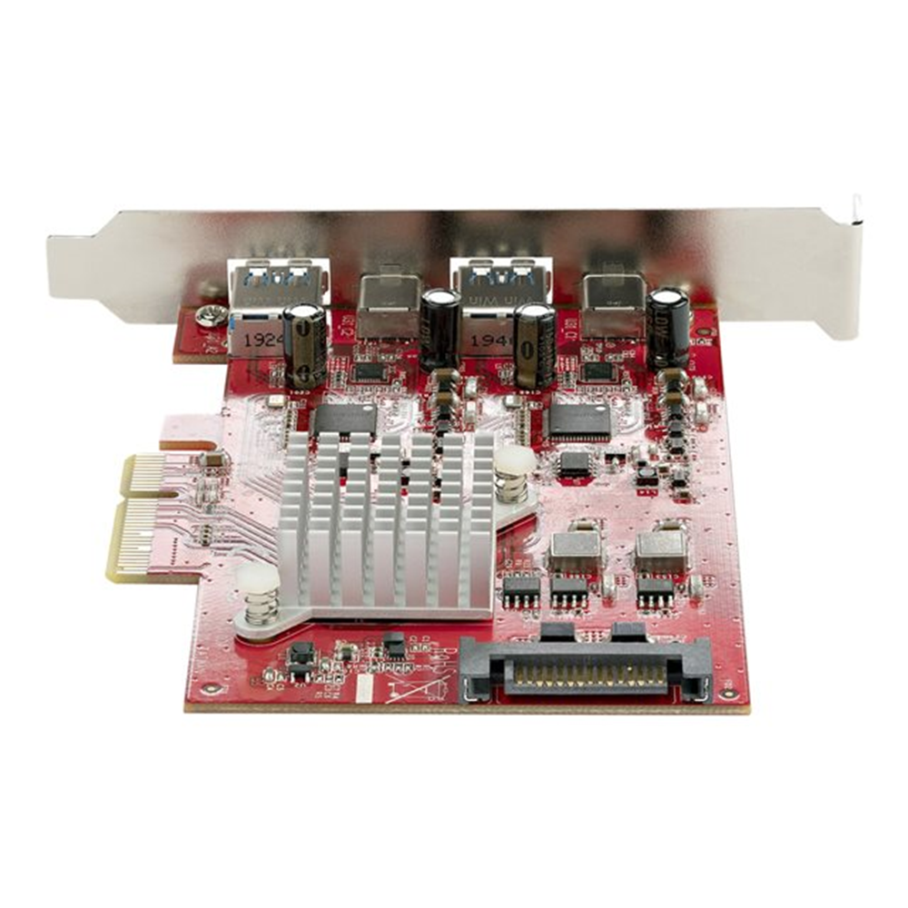 StarTech.com 4-Port USB PCIe Kaart - 10Gbps USB PCI Express Uitbreidingskaart met 2 Controllers - 2x USB-C & 2x USB-A ports (USB 3.2/3.1 Gen 2) - USB/USB-C PCI-e Kaart - Full Profile (PEXUSB312A2C2V) StarTech.com 4-Port USB PCIe Kaart - 10Gbps USB PCI Express Uitbreidingskaart met 2 Controllers - 2x USB-C & 2x USB-A ports (USB 3.2/3.1 Gen 2) - USB/USB-C PCI-e Kaart - Full Profile (PEXUSB312A2C2V)