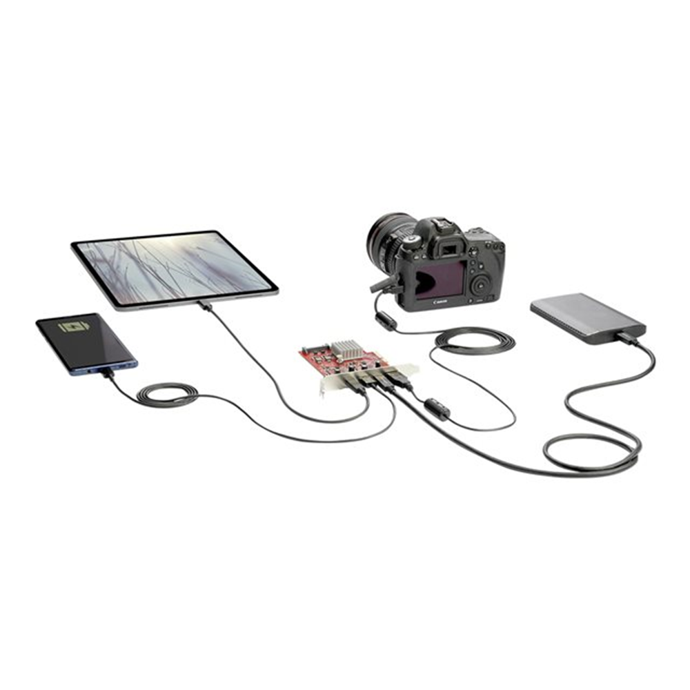 StarTech.com 4-Port USB PCIe Kaart - 10Gbps USB PCI Express Uitbreidingskaart met 2 Controllers - 2x USB-C & 2x USB-A ports (USB 3.2/3.1 Gen 2) - USB/USB-C PCI-e Kaart - Full Profile (PEXUSB312A2C2V) StarTech.com 4-Port USB PCIe Kaart - 10Gbps USB PCI Express Uitbreidingskaart met 2 Controllers - 2x USB-C & 2x USB-A ports (USB 3.2/3.1 Gen 2) - USB/USB-C PCI-e Kaart - Full Profile (PEXUSB312A2C2V)