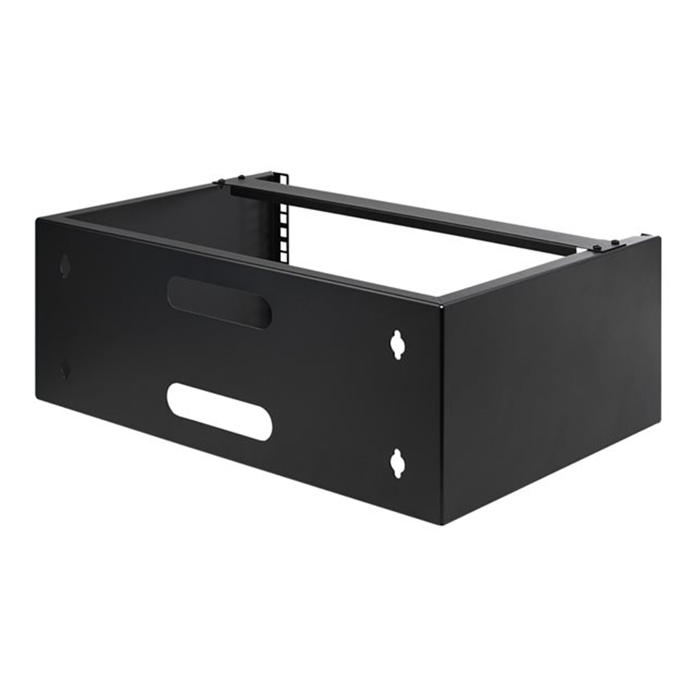 StarTech.com 4U Wall Mount Rack - 19" Wall Mount Patchpanel Bracket - 35cm Diep (Low Profile) - Muurbeugel voor Netwerk Switches, IT Apparatuur - Wandmontage - Max. 20 kg (WALLMOUNT4)