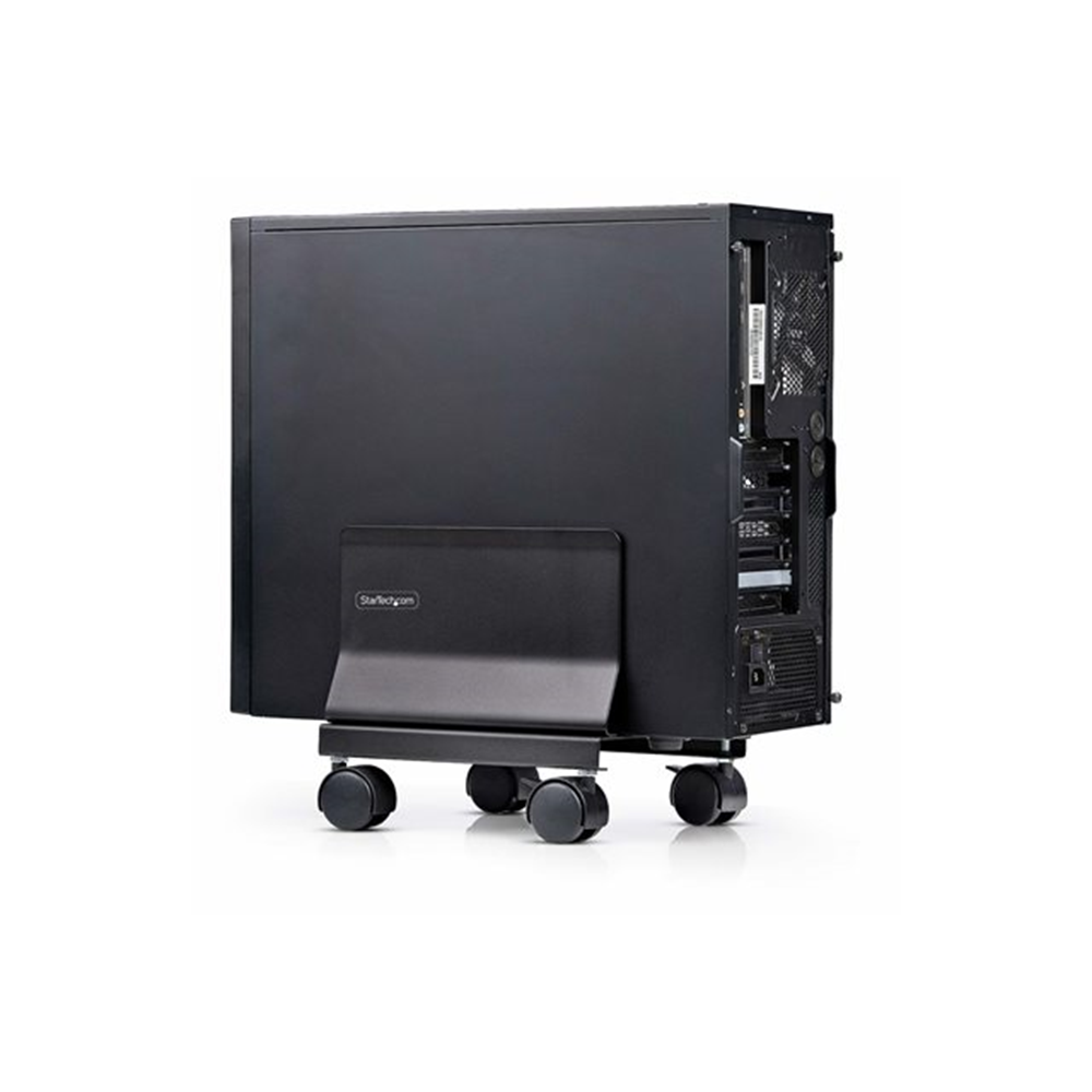 StarTech.com Computer Tower Cart Rolling CPU Caddy w/ Wheels, Adjustable