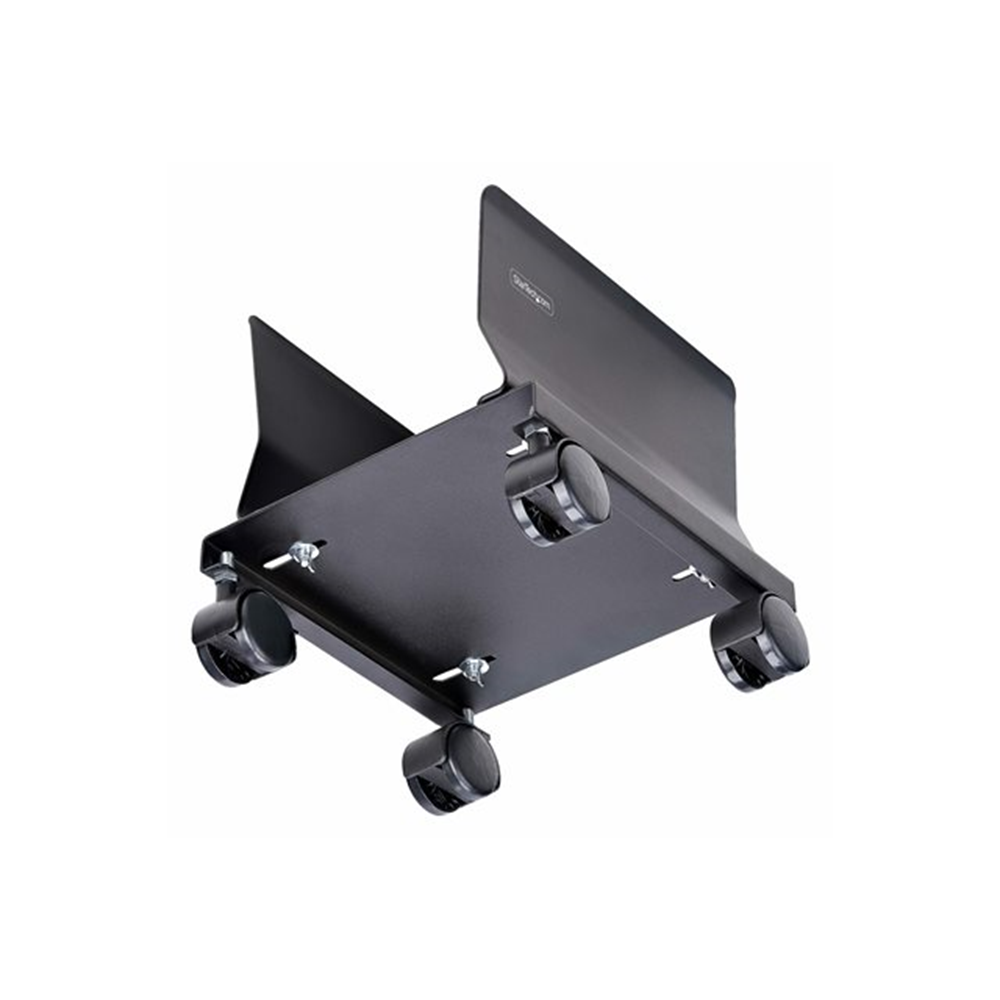 StarTech.com Computer Tower Cart Rolling CPU Caddy w/ Wheels, Adjustable