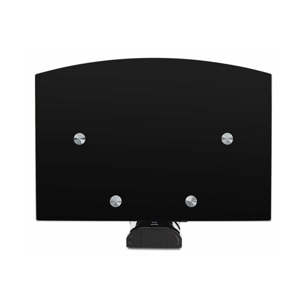 StarTech.com Dual Floating Wall-Mounted AV Shelves, Adjustable Height Shelf For Under TV, Organize A/V Equipment On Black Tempered Glass Shelves