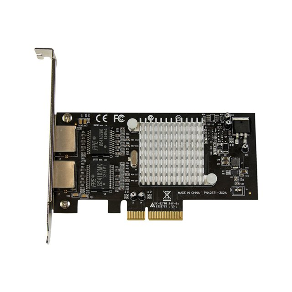 StarTech.com Dual Port PCI Express (PCIe x4) Gigabit Ethernet Server Adapter - 2 Port Network Card - Intel i350 NIC - GbE Network Card (ST2000SPEXI)