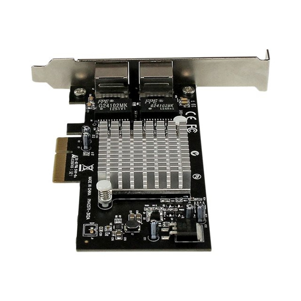 StarTech.com Dual Port PCI Express (PCIe x4) Gigabit Ethernet Server Adapter - 2 Port Network Card - Intel i350 NIC - GbE Network Card (ST2000SPEXI)